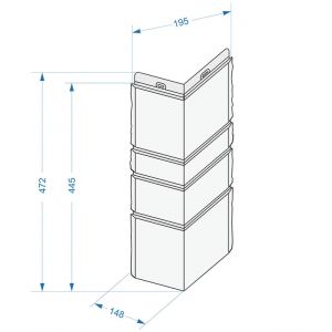 Угол наружный коллекция Burg Белый от производителя Docke по цене 585 р Угол наружный коллекция Burg Белый от производителя Docke по цене 585 р