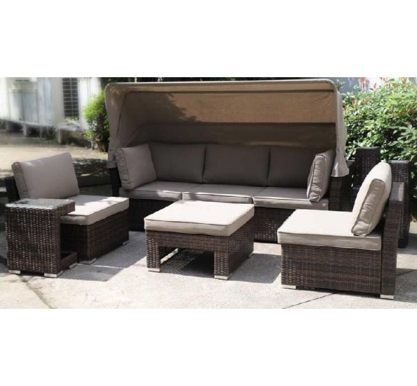 Трансформер-Диван плетеный из иск. ротанга AFM-320B Brown от производителя  Afina по цене 149 500 р