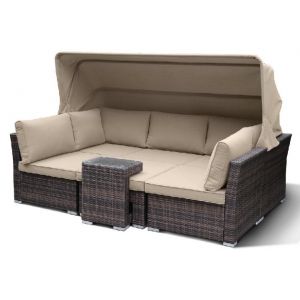 Трансформер-Диван плетеный из иск. ротанга AFM-320B Brown от производителя  Afina по цене 149 500 р