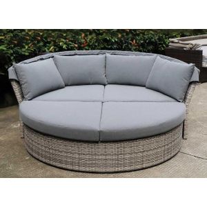 Трансформер-Диван плетеный из иск. ротанга AFM-325G Grey от производителя  Afina по цене 109 500 р