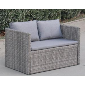 Трансформер-Диван плетеный из иск. ротанга S330G-W78 Grey от производителя  Afina по цене 59 050 р