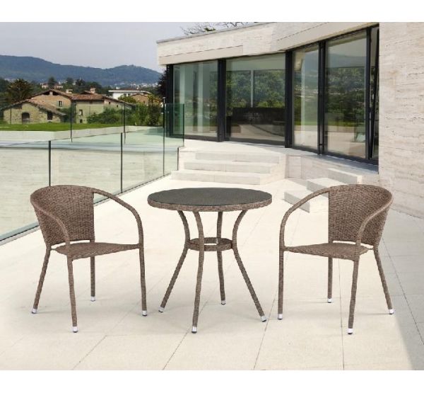 Комплект плетеной мебели из иск. ротанга T282ANT/Y137C-W56 Light Brown 2Pcs от производителя  Afina по цене 25 500 р