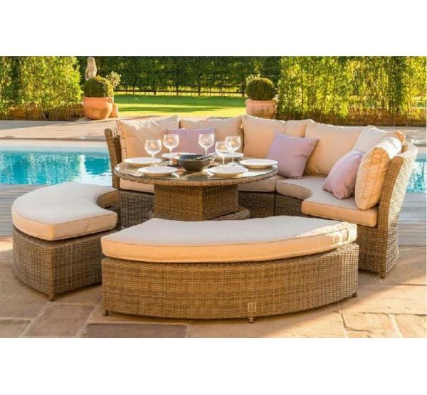 Трансформер-Диван плетеной мебели из иск. ротанга со столом AFM-350B Beige от производителя  Afina по цене 244 000 р