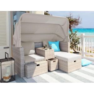 Комплект мебели плетеной из иск. ротанга AFM-330 Beige от производителя Afina по цене 119 000 р Комплект мебели плетеной из иск. ротанга AFM-330 Beige от производителя Afina по цене 119 000 р