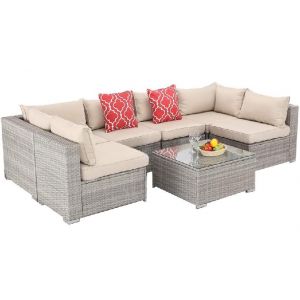 Трансформер-Диван модульный плетеный из иск. ротанга YR822BgB Grey/Beige от производителя Afina по цене 119 000 р Трансформер-Диван модульный плетеный из иск. ротанга YR822BgB Grey/Beige от производителя Afina по цене 119 000 р