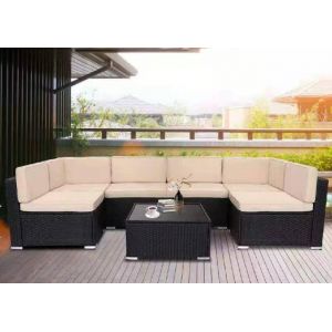 Трансформер-Диван модульный плетеный из иск. ротанга YR822_Black/Beige от производителя  Afina по цене 119 000 р