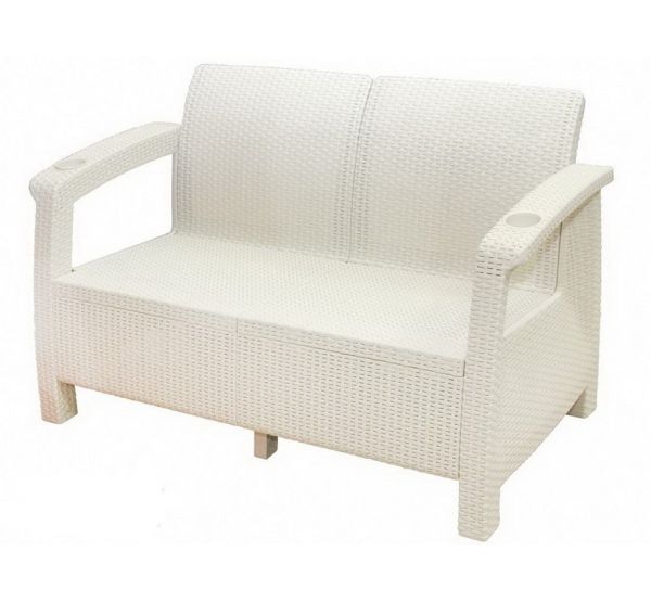 Двухместный диван Sofa Seаt Белый от производителя Мебель Yalta по цене 14 000 р Двухместный диван Sofa Seаt Белый от производителя Мебель Yalta по цене 14 000 р