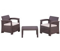 Кресла RATTAN Comfort 3 Венге. Подушки бежевые. Кресла RATTAN Comfort 3 Венге. Подушки бежевые.