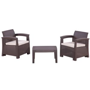 Кресла RATTAN Comfort 3 Венге. Подушки бежевые. от производителя Rattan по цене 25 000 р Кресла RATTAN Comfort 3 Венге. Подушки бежевые. от производителя Rattan по цене 25 000 р