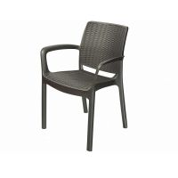 Стул с подлокотниками JERSEY Коричневый Стул с подлокотниками JERSEY Коричневый