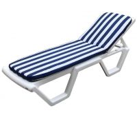 Матрас для шезлонга Синие/белые полоски M4VB Матрас для шезлонга Синие/белые полоски M4VB