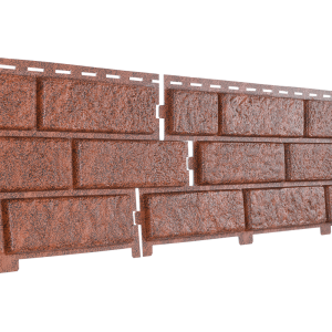 Фасадная панель Стоун Хаус - Кирпич Красный от производителя  Ю-Пласт по цене 0 р