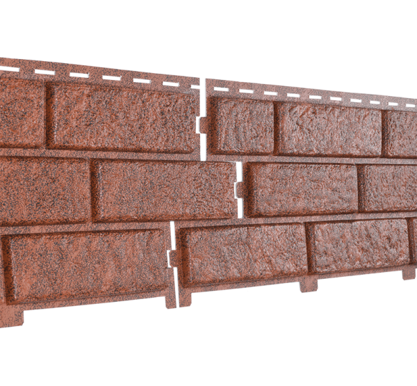 Фасадная панель Стоун Хаус - Кирпич Красный от производителя  Ю-Пласт по цене 0 р