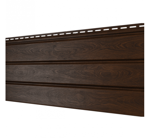 Софит без перфорации Орех тёмный от производителя Ю-Пласт по цене 698 р Софит без перфорации Орех тёмный от производителя Ю-Пласт по цене 698 р