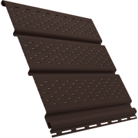 Софит с полной перфорацией Коричневый