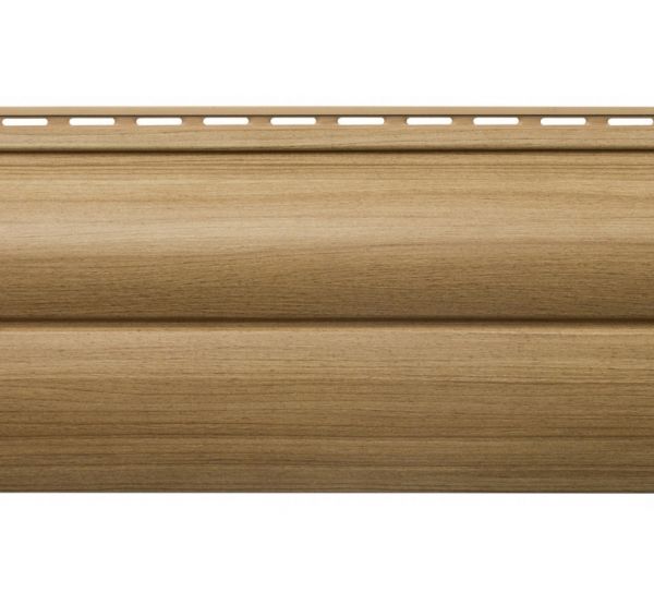 Виниловый сайдинг, Люкс Blockhouse Bh-03 Каштан от производителя  Альта-профиль по цене 446 р