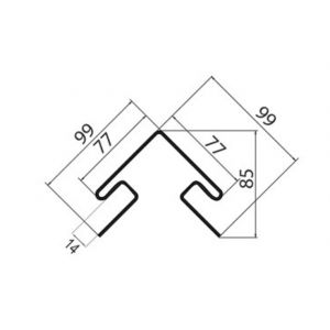 Внешний угол Темный дуб 3.00 от производителя Grand Line по цене 1 280 р Внешний угол Темный дуб 3.00 от производителя Grand Line по цене 1 280 р