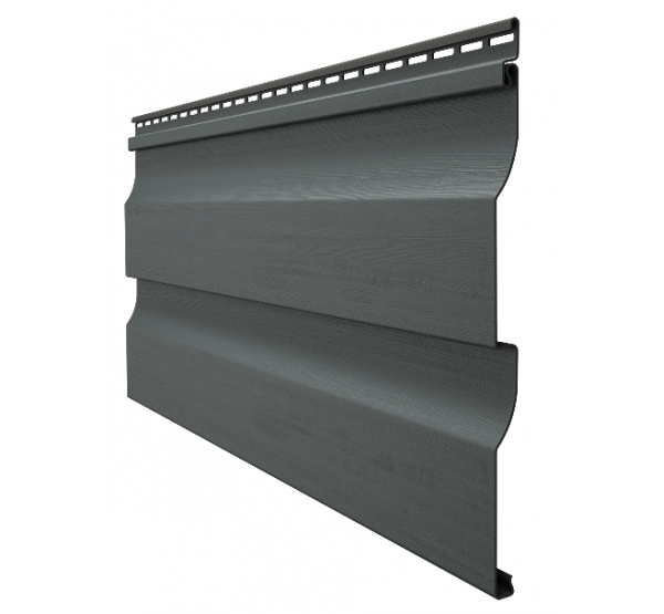 Виниловый сайдинг - серия PREMIUM D4,5D,(Корабельный брус) Графит от производителя Docke по цене 390 р Виниловый сайдинг - серия PREMIUM D4,5D,(Корабельный брус) Графит от производителя Docke по цене 390 р