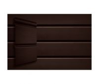 Виниловый сайдинг Double-Брус - Тёмный Дуб Виниловый сайдинг Double-Брус - Тёмный Дуб