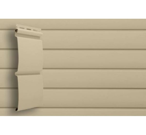 Виниловый сайдинг классик D4.8 Блокхаус - Бежевый от производителя  Grand Line по цене 373 р