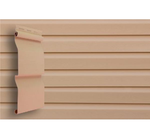 Виниловый сайдинг премиум, Корабельный брус 3,66 м - Персиковый от производителя  Grand Line по цене 337 р