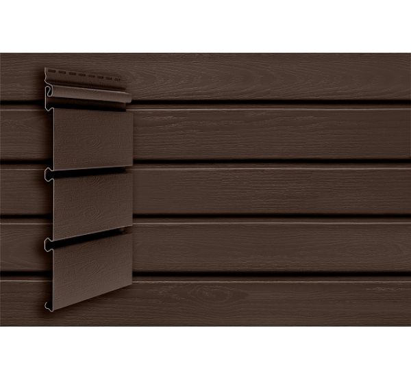 Виниловый сайдинг Архитектурный планкен Acryl Тёмный Дуб от производителя  Grand Line по цене 588 р