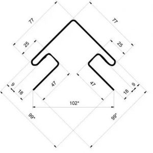 Внешний угол Tundra - Рябина от производителя  Grand Line по цене 1 035 р