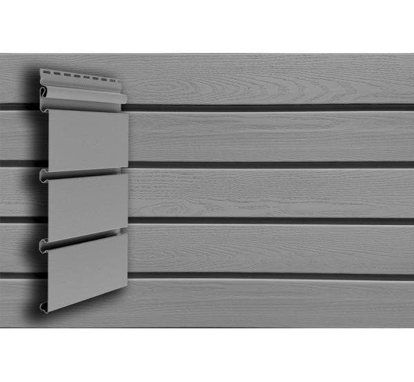 Виниловый сайдинг Архитектурный планкен Standart Серый от производителя Grand Line по цене 394 р Виниловый сайдинг Архитектурный планкен Standart Серый от производителя Grand Line по цене 394 р