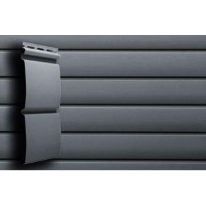 Виниловый сайдинг классик D4.8 Блокхаус - Графит от производителя  Grand Line по цене 519 р