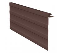 J-фаска ( ветровая, карнизная планка ) коричневая для винилового сайдинга J-фаска ( ветровая, карнизная планка ) коричневая для винилового сайдинга