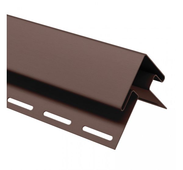 Внешний (наружный) угол коричневый для винилового сайдинга от производителя Россия по цене 720 р Внешний (наружный) угол коричневый для винилового сайдинга от производителя Россия по цене 720 р