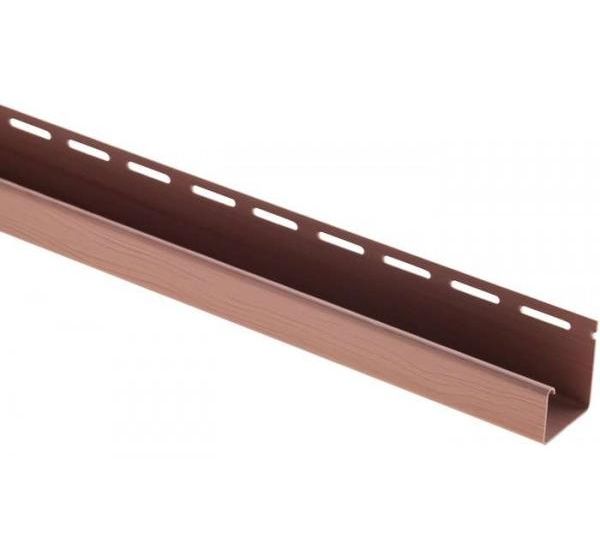 J-профиль Люкс Крашенный, T-15, ВН, Красно-коричневый от производителя  Альта-профиль по цене 409 р