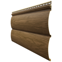 Виниловый сайдинг - серия LUX Блок-Хаус D4,7T,( под бревно) Миндаль Виниловый сайдинг - серия LUX Блок-Хаус D4,7T,( под бревно) Миндаль