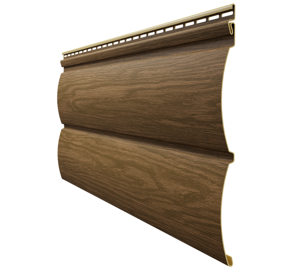 Виниловый сайдинг - серия LUX Блок-Хаус D4,7T,( под бревно) Миндаль от производителя Docke по цене 525 р Виниловый сайдинг - серия LUX Блок-Хаус D4,7T,( под бревно) Миндаль от производителя Docke по цене 525 р