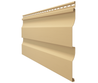 Виниловый сайдинг - серия PREMIUM D4,5D,(Корабельный брус) Карамель