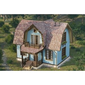 Виниловый сайдинг - серия PREMIUM D4,5D (Корабельный брус) Слива от производителя  Docke по цене 390 р