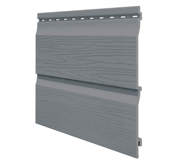 Виниловый сайдинг панель двойная Kerrafront Classic - Quartz Grey от производителя  Vox по цене 1 924 р