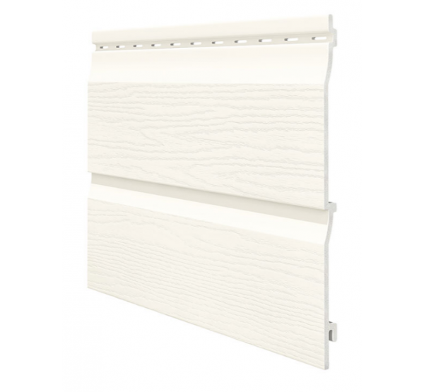 Виниловый сайдинг панель двойная Kerrafront Classic - White от производителя Vox по цене 1 924 р Виниловый сайдинг панель двойная Kerrafront Classic - White от производителя Vox по цене 1 924 р