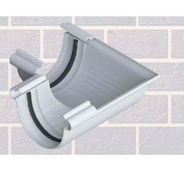 Угол желоба 90° Белый от производителя Альта-профиль по цене 237 р Угол желоба 90° Белый от производителя Альта-профиль по цене 237 р