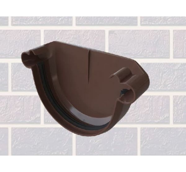 Заглушка желоба Коричневая от производителя Альта-профиль по цене 98 р Заглушка желоба Коричневая от производителя Альта-профиль по цене 98 р