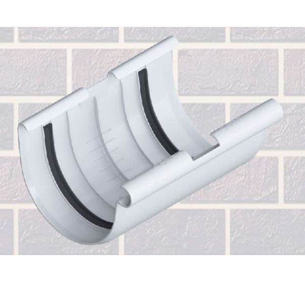 Соединитель для желоба Белый от производителя  Альта-профиль по цене 300 р