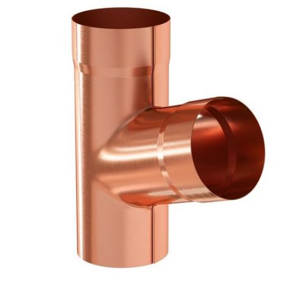 Тройник Медь 125/90 от производителя Aquasystem по цене 9 752 р Тройник Медь 125/90 от производителя Aquasystem по цене 9 752 р