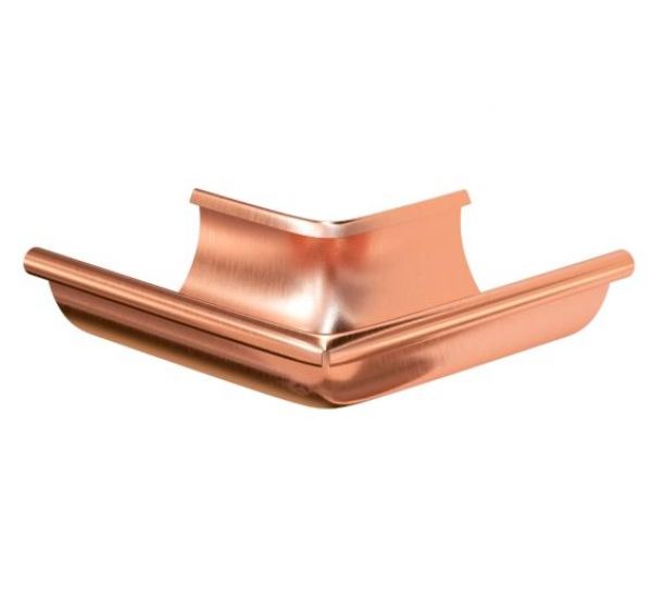 Угол желоба, наружный 90° Медь 150/100 от производителя Aquasystem по цене 8 362 р Угол желоба, наружный 90° Медь 150/100 от производителя Aquasystem по цене 8 362 р