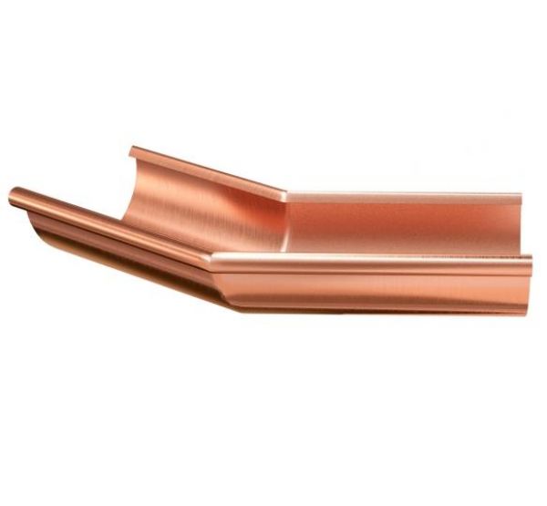 Угол желоба, наружный 135° Медь 125/90 от производителя Aquasystem по цене 18 652 р Угол желоба, наружный 135° Медь 125/90 от производителя Aquasystem по цене 18 652 р