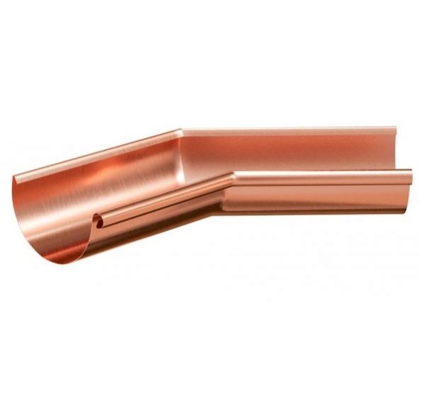 Угол желоба, внутренний 135° Медь 125/90 от производителя Aquasystem по цене 18 652 р Угол желоба, внутренний 135° Медь 125/90 от производителя Aquasystem по цене 18 652 р