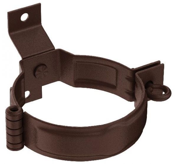 Декоративный хомут трубы под дерево с комплектом крепления RAL 8017 Коричневый matt 150/100 от производителя  Aquasystem по цене 1 803 р