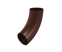 Колено трубы RAL 8017 Коричневый matt 125/90 Колено трубы RAL 8017 Коричневый matt 125/90