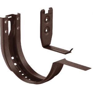 Крюк крепления желоба короткий регулируемый RAL 8017 Коричневый matt 150/100 от производителя  Aquasystem по цене 1 533 р