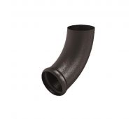 Отвод трубы декорированный RR 32 Тёмно-коричневый matt 150/100