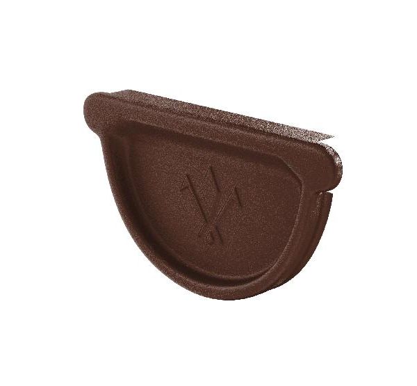 Заглушка универсальная с резиновым уплотнителем RAL 8017 Коричневый matt 125/90 от производителя  Aquasystem по цене 660 р